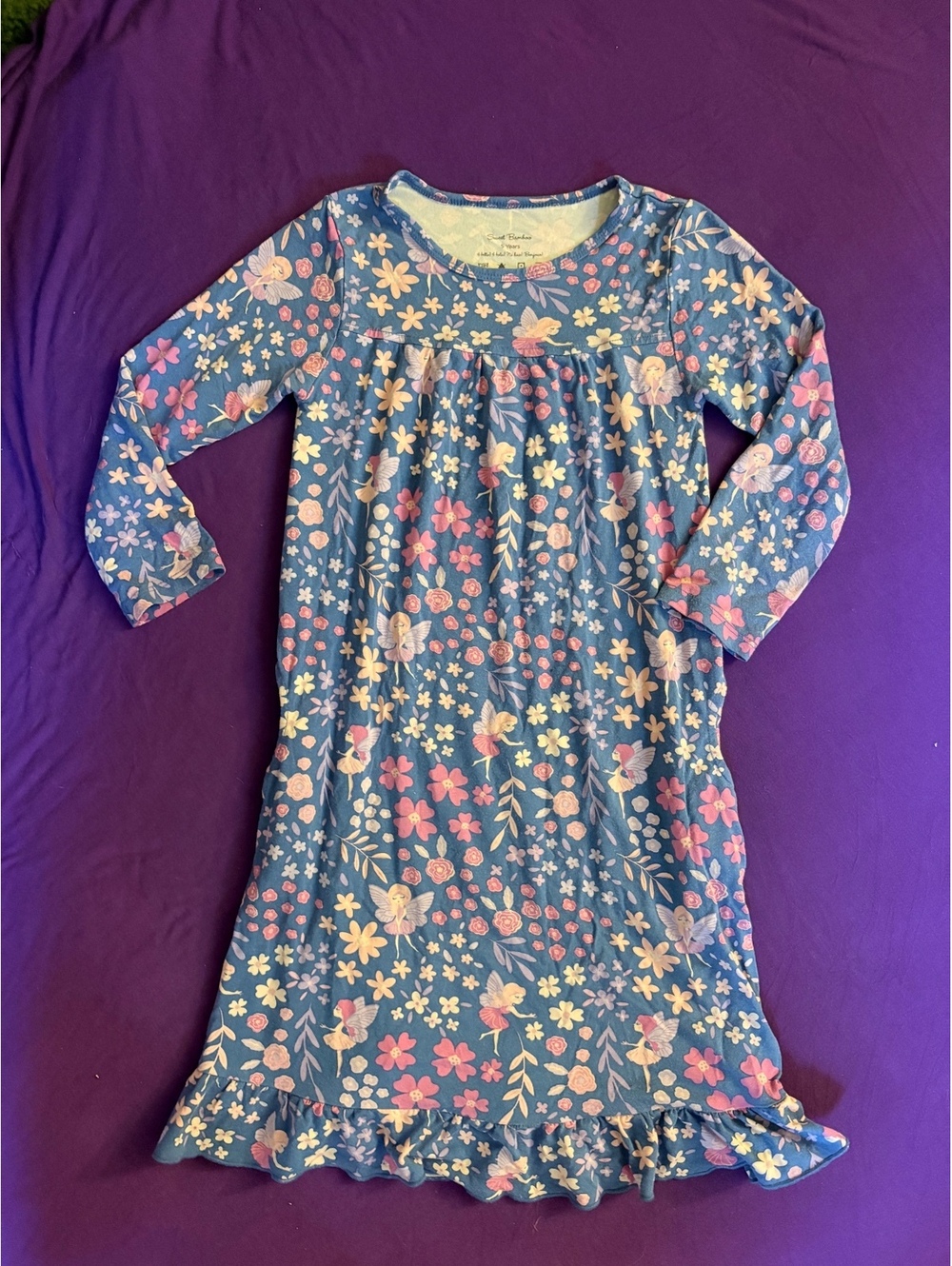 Sweet Bamboo fairy floral long sleeve dress - 5T